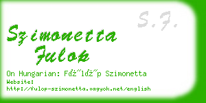 szimonetta fulop business card
